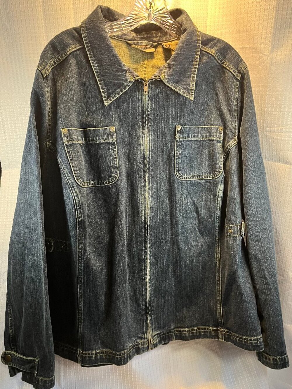 I.E. Relaxed Woman Blue Denim Jacket size 2X